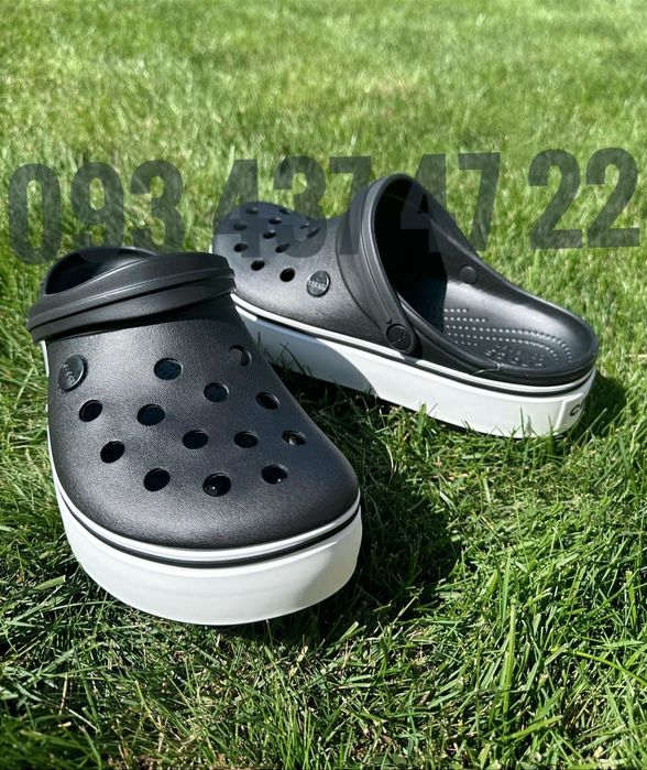Жіночі крокси на платформі Crocs Crocband Platform Ідеальні Crocs Clog
