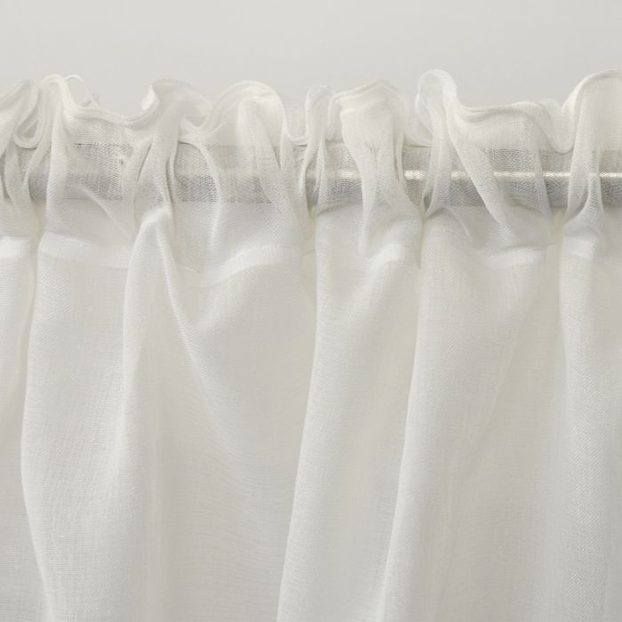 Gotowa firanka w kolorze ecru z gipiurą