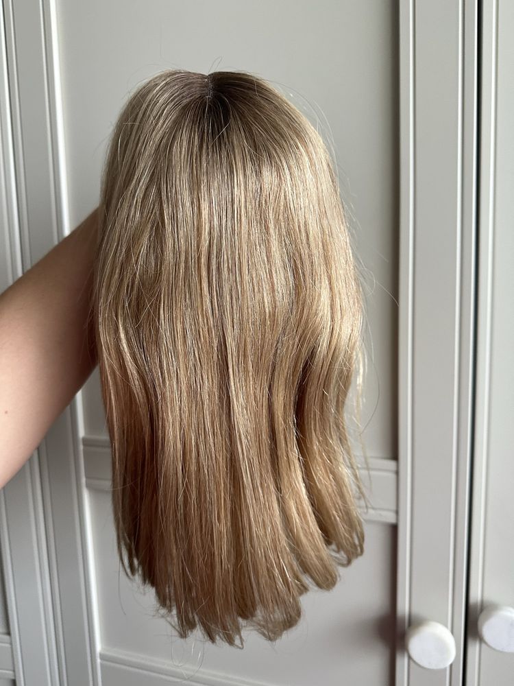 Peruka 100% wlosy naturalne ludzkie mikroskora lacefront babyhair