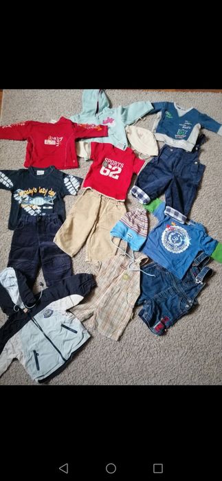Paka ubrań dla chłopca r. 74  mix 14 szt