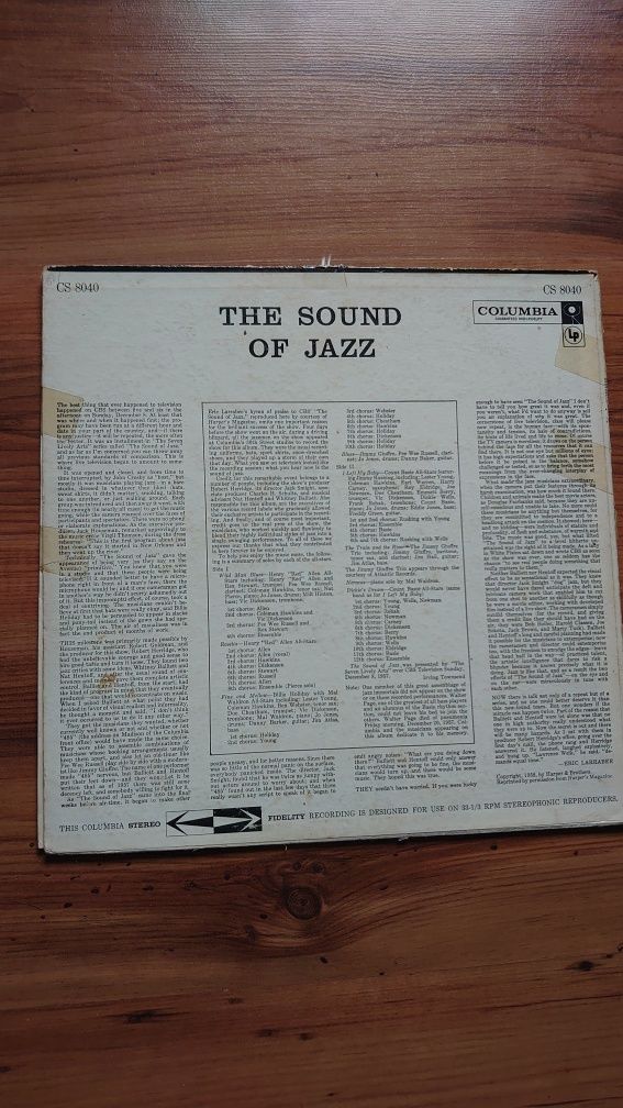 The Sound of Jazz Lp USA press winyl Basie Holiday Allen