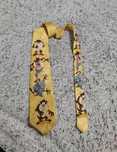 Вінтажна шовкова чоловіча краватка looney tunes tie rack 1997, італія