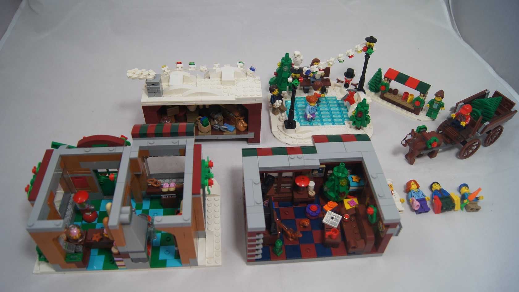 Lego MOC Winter Village Piekarnia makieta Święta