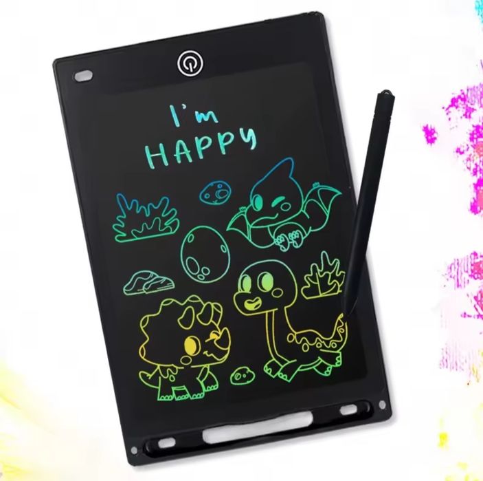 Детский планшет для рисования LCD, стирается одним нажатием, новый