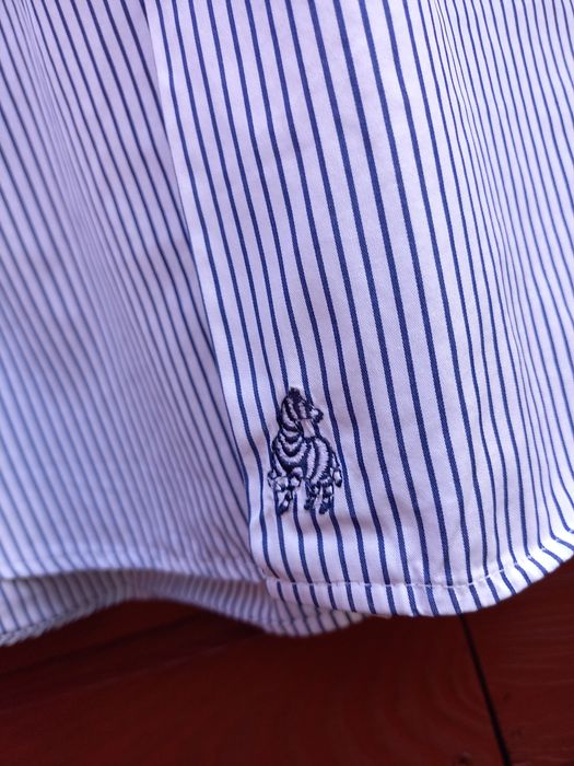 Elegancka biała koszula w paski | L (42) | Jacques Britt