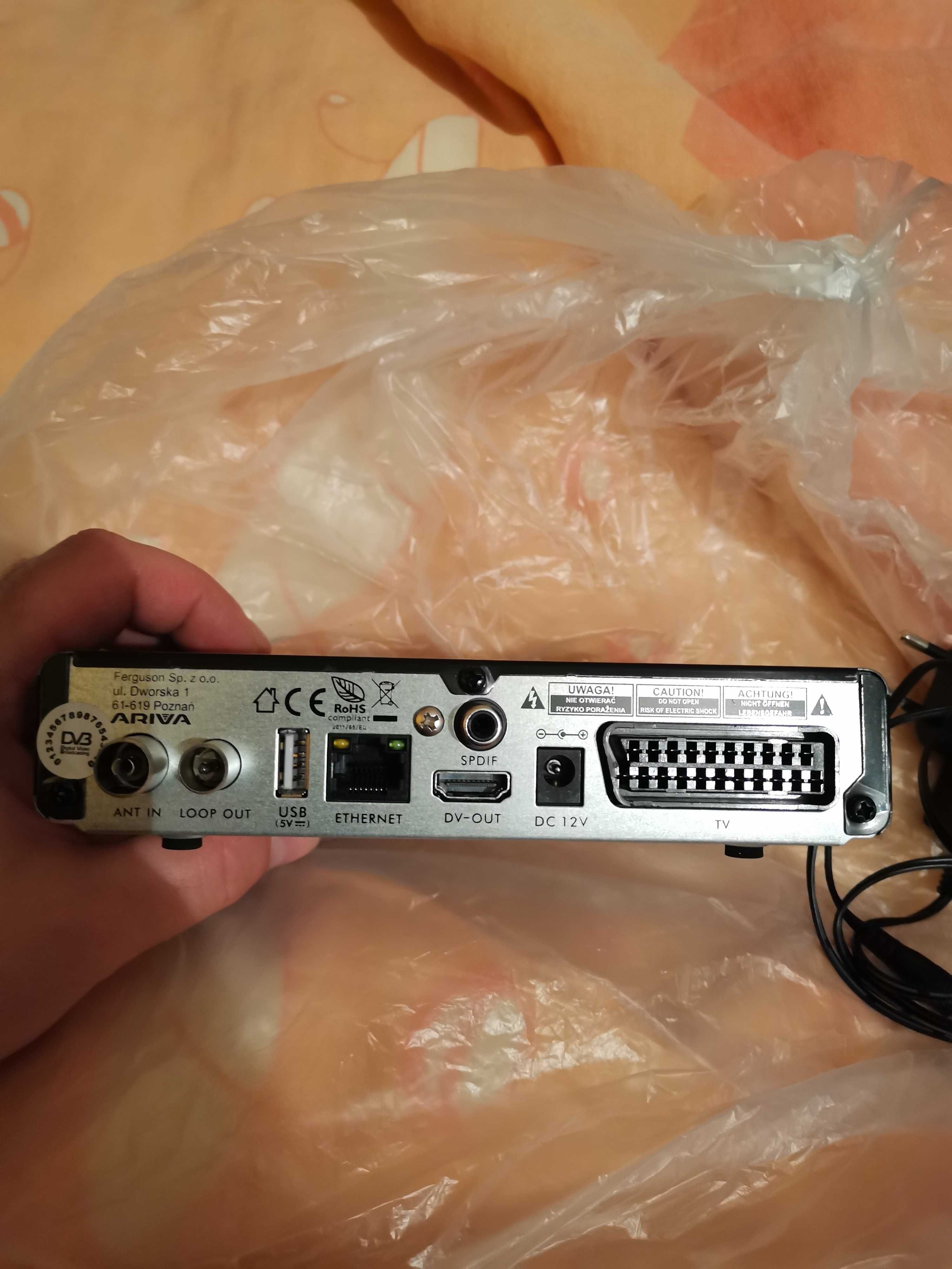 Ferguson Ariva T760i dekoder tuner DVB-T2 H.265 HEVC wszystkie program
