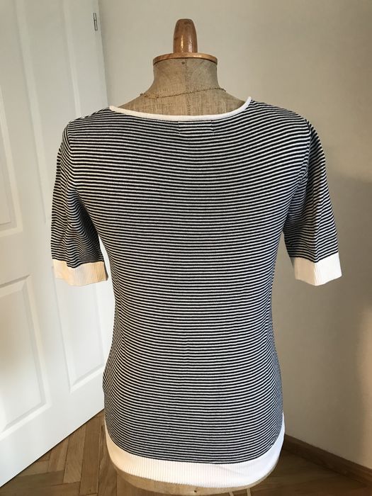 Nowy Sweterek w delikatne paski, 100% bawełna