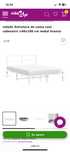 Cama 190x140 branca de ferro
