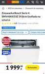 Zmywarkę Bosch SMV46KX55EBOSCH z dodatkową GWARANCJĄ 5 Lat