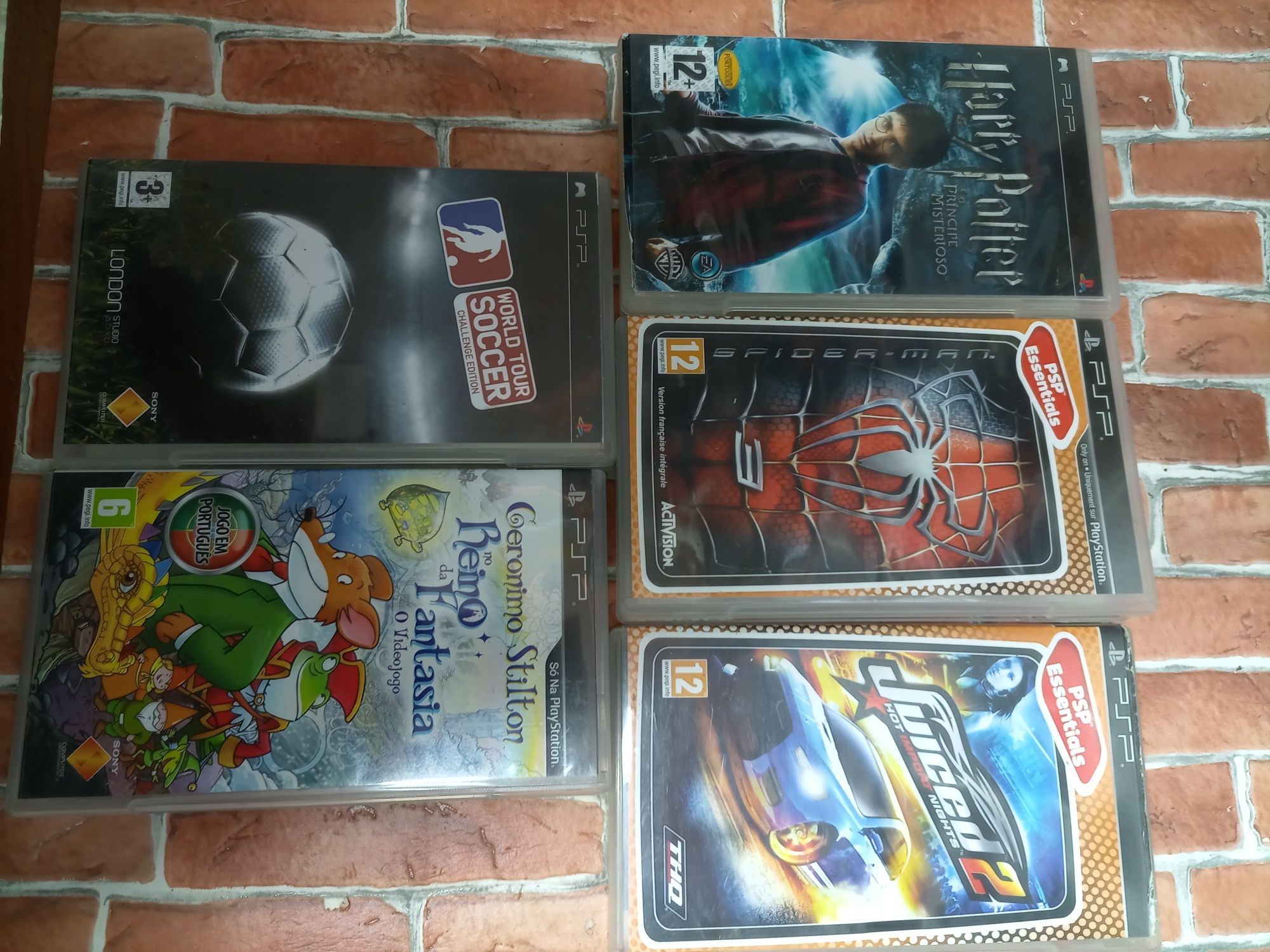 5 jogos PSP 20euros