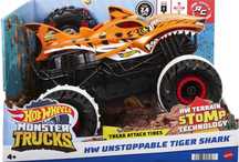 HOT WHEELS -Monster Truck Rc Tiger Shark -nowy