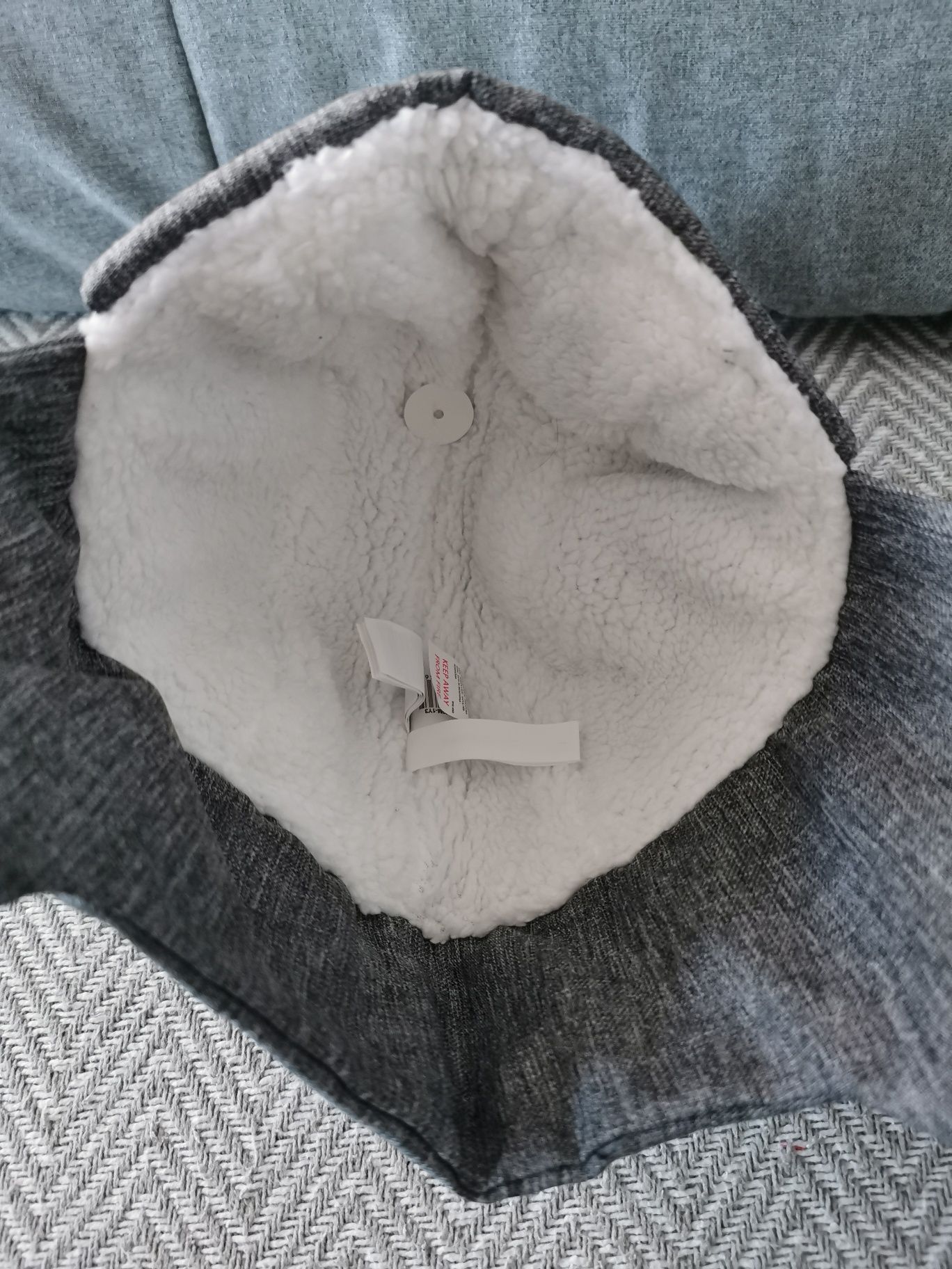 Reserved nowa czapka uszatka pilotka