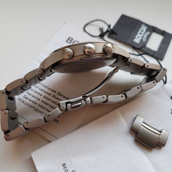 Zegarek tytanowy Boccia Titanium Outside sappchire crystal 40mm 10bar