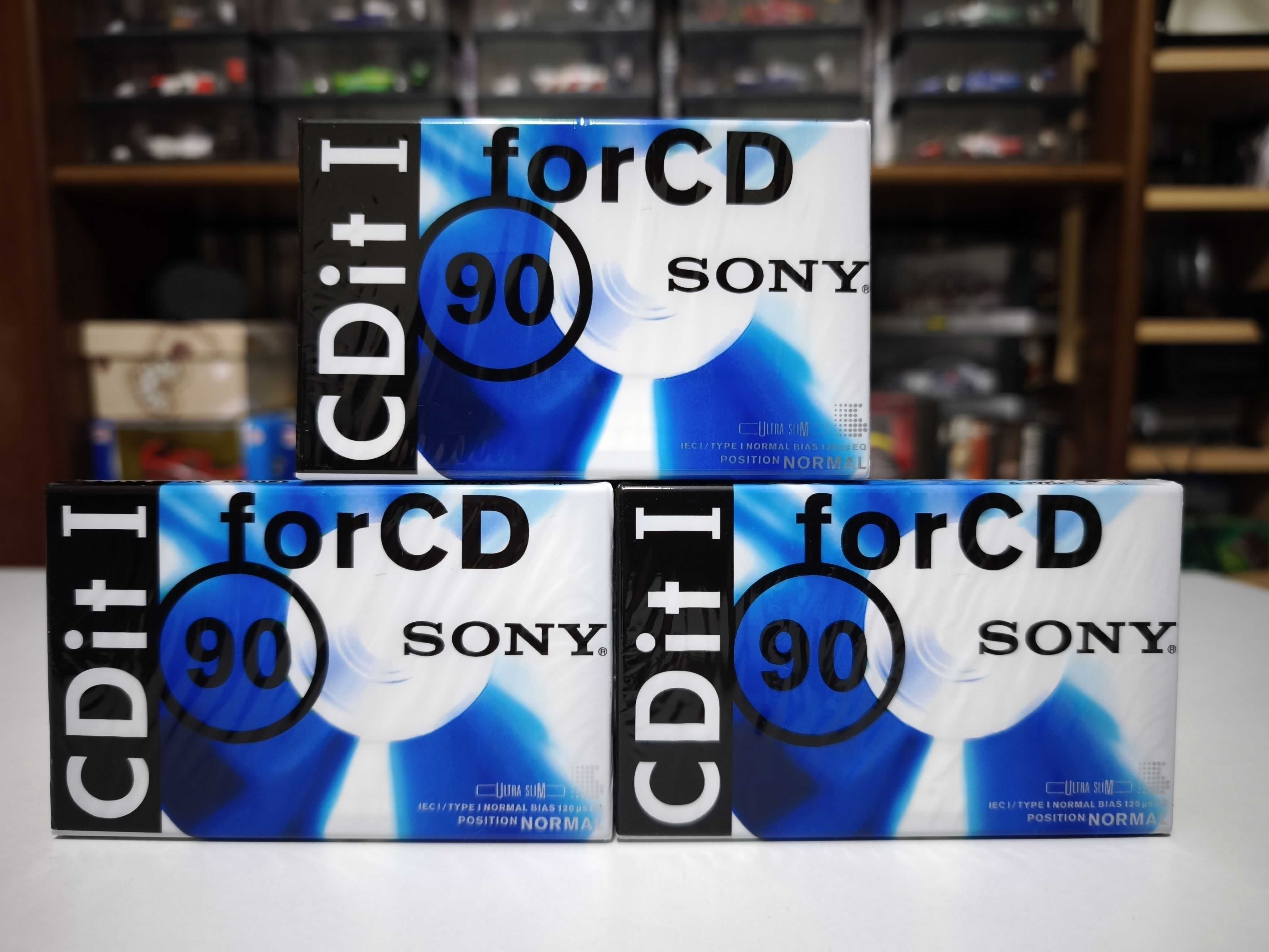 3x Cassetes Sony CDit I 90 Novas e Seladas