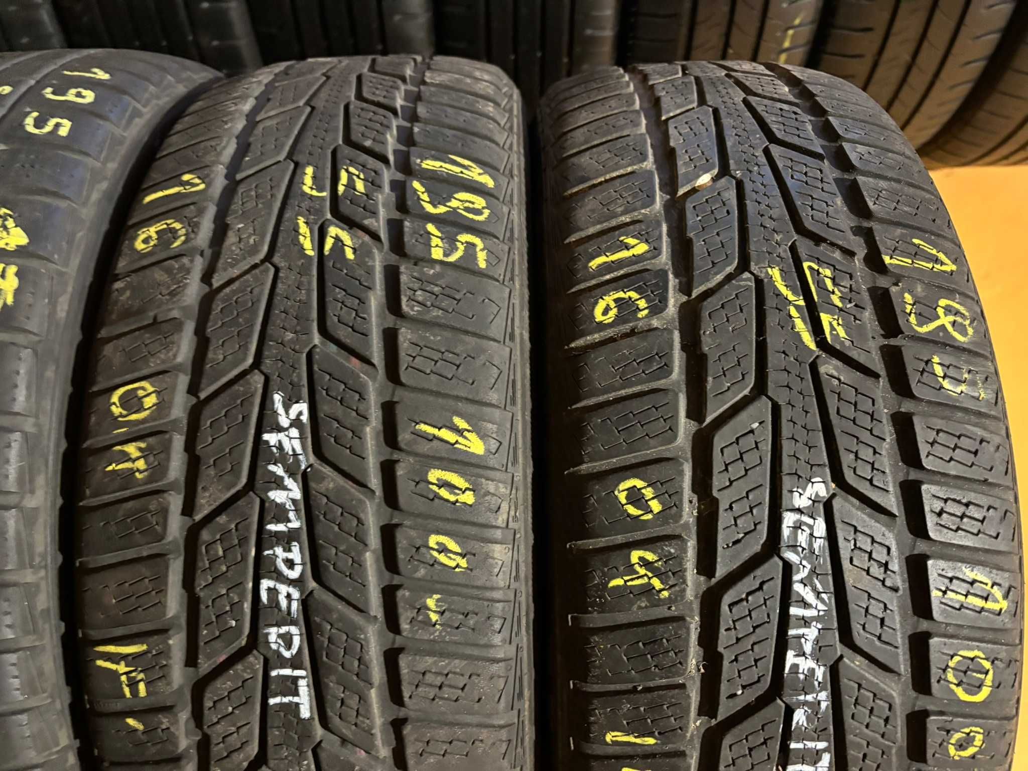 2X Opony Zimowe 195/55R16 87T SEMPERIT SPEED-GRIP M+S 5.6MM Spr. Całe!