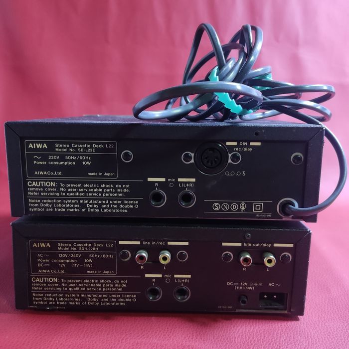 Стереокассетна дека Aiwa L22,SD-L22E, SD-L22BH.Japan.