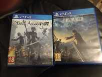 Nier Automata, FF15, GoW Ragnarok