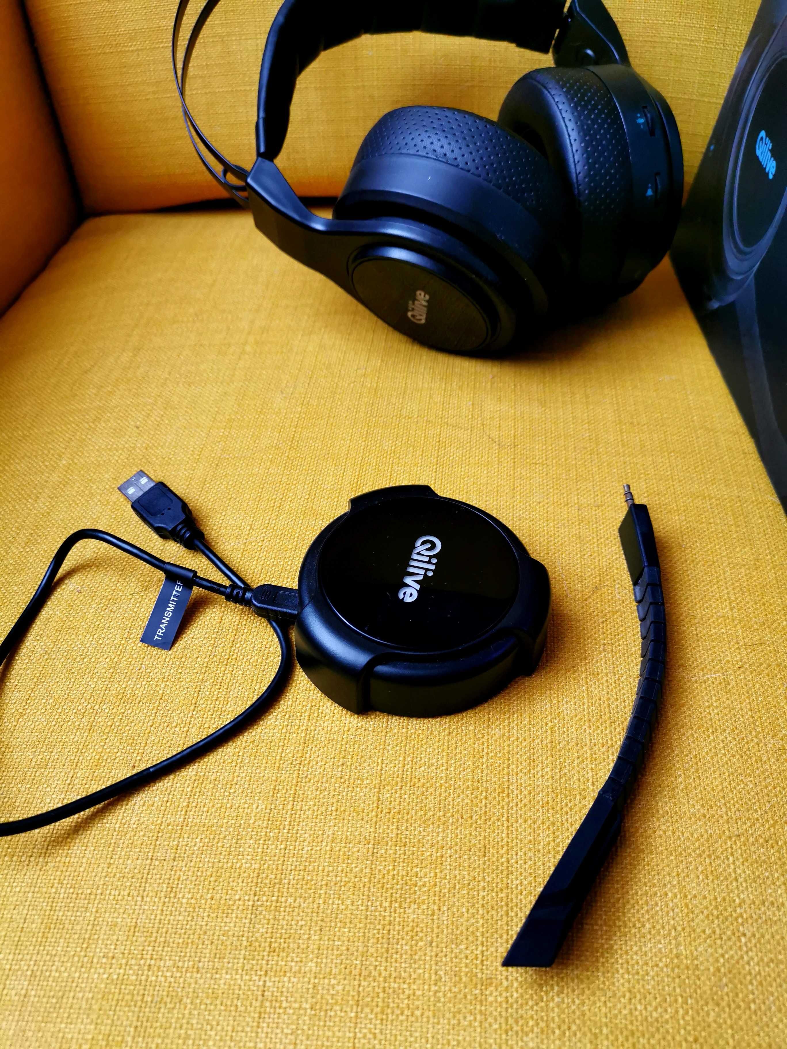 Słuchawki bezprzewodowe nauszne do grania Qilive gaming headset Q.3738