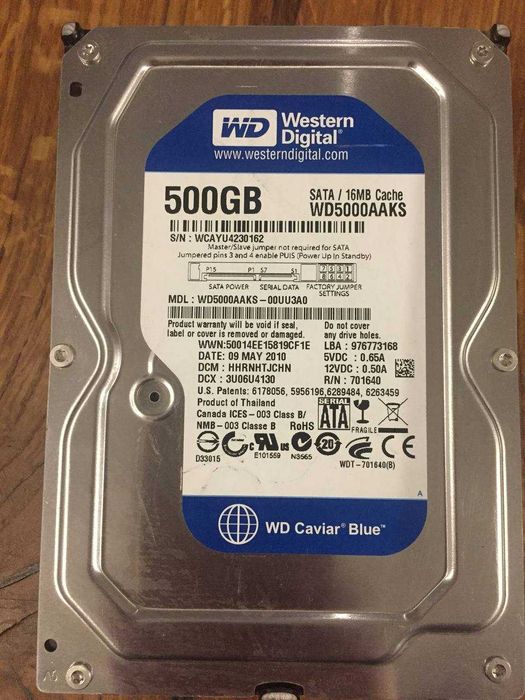 HDD 500Gb Western Digital WD5000AAKS