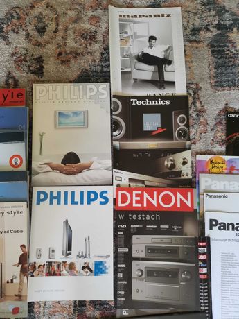 Katalog SONY TECHNICS DENON Philips ROTEL MARANTZ Panasonic katalogi