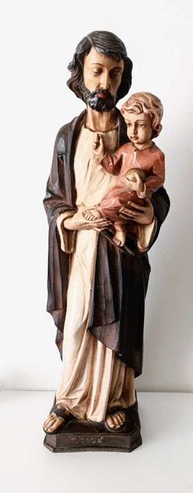 Antiga estátua religiosa de São José 58cm séc. XX