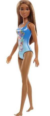 Lalka Barbie LALKA PLAŻOWA W Kostiumie Kąpielowym Szatynka HDC51