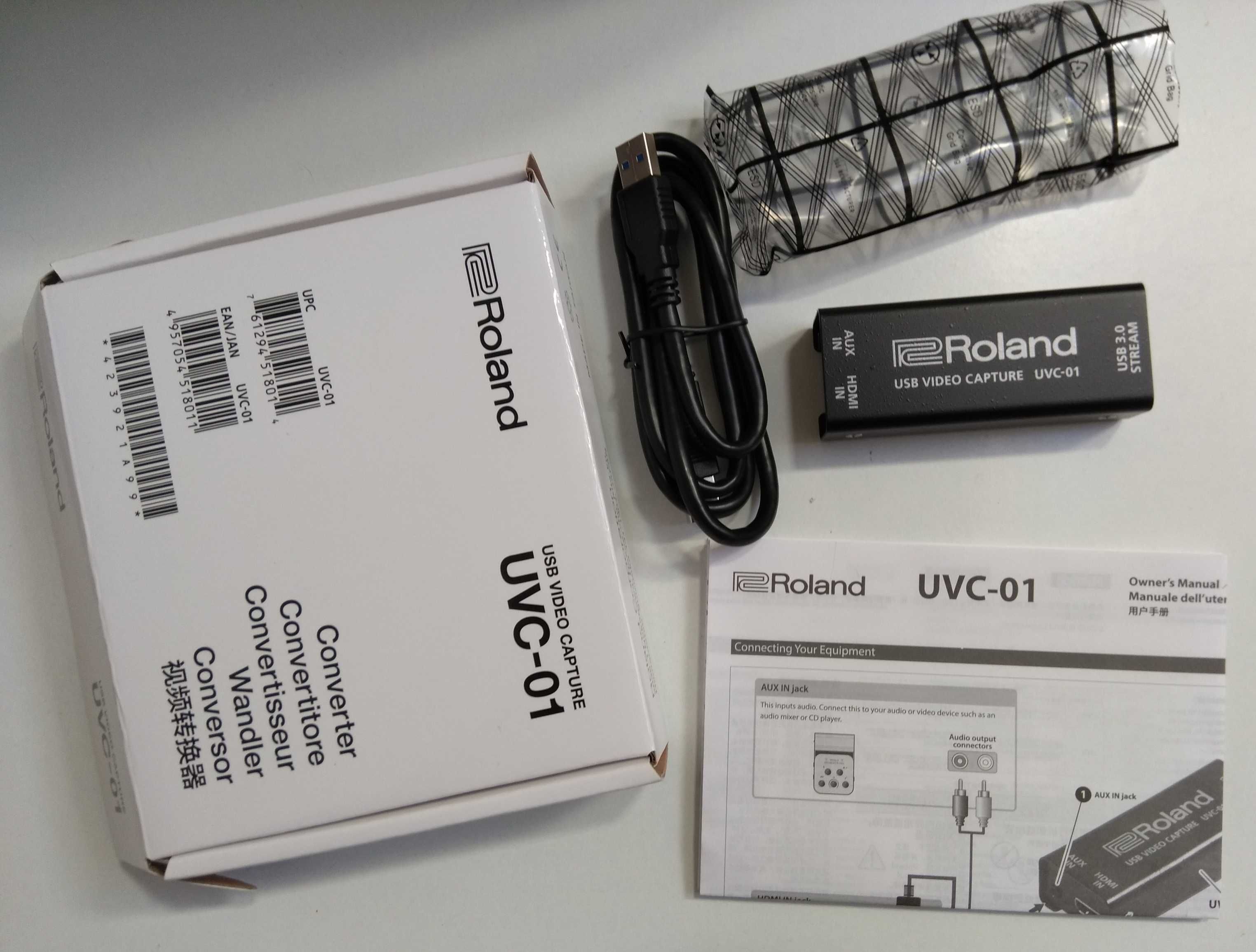 Roland USB video capture UVC-01 stream. NOVO