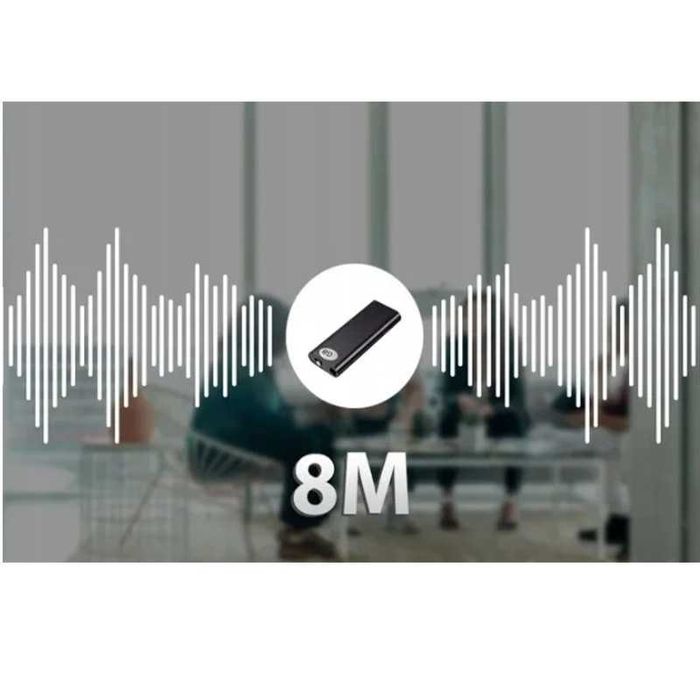 Mini dyktafon podsłuch 16GB aktywacja głosem szpiegowski ukryty