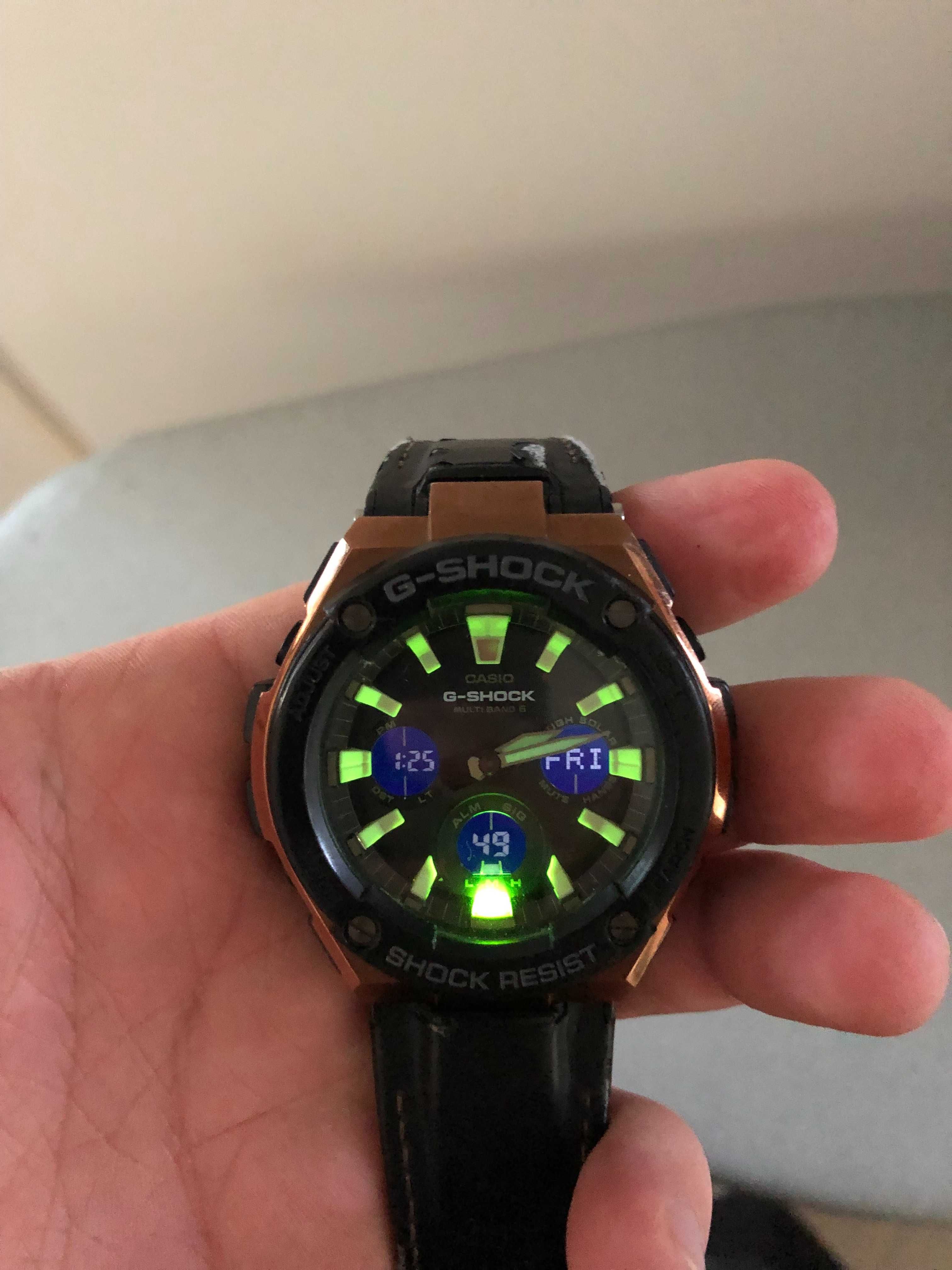 Zegarek męski Casio G-SHOCK GST-W120L-1AER Solar Waveceptor 52 mm