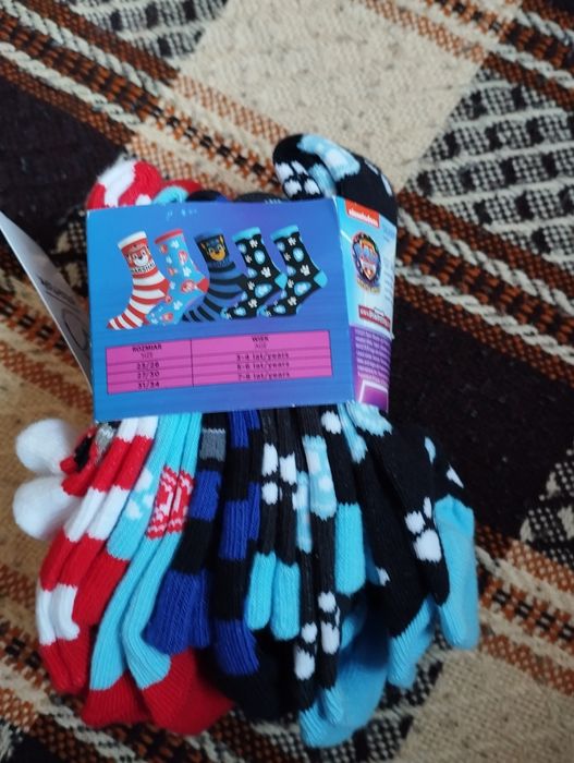 Skarpetki chłopięce Psi Patrol - 5 par - rozm 31-34