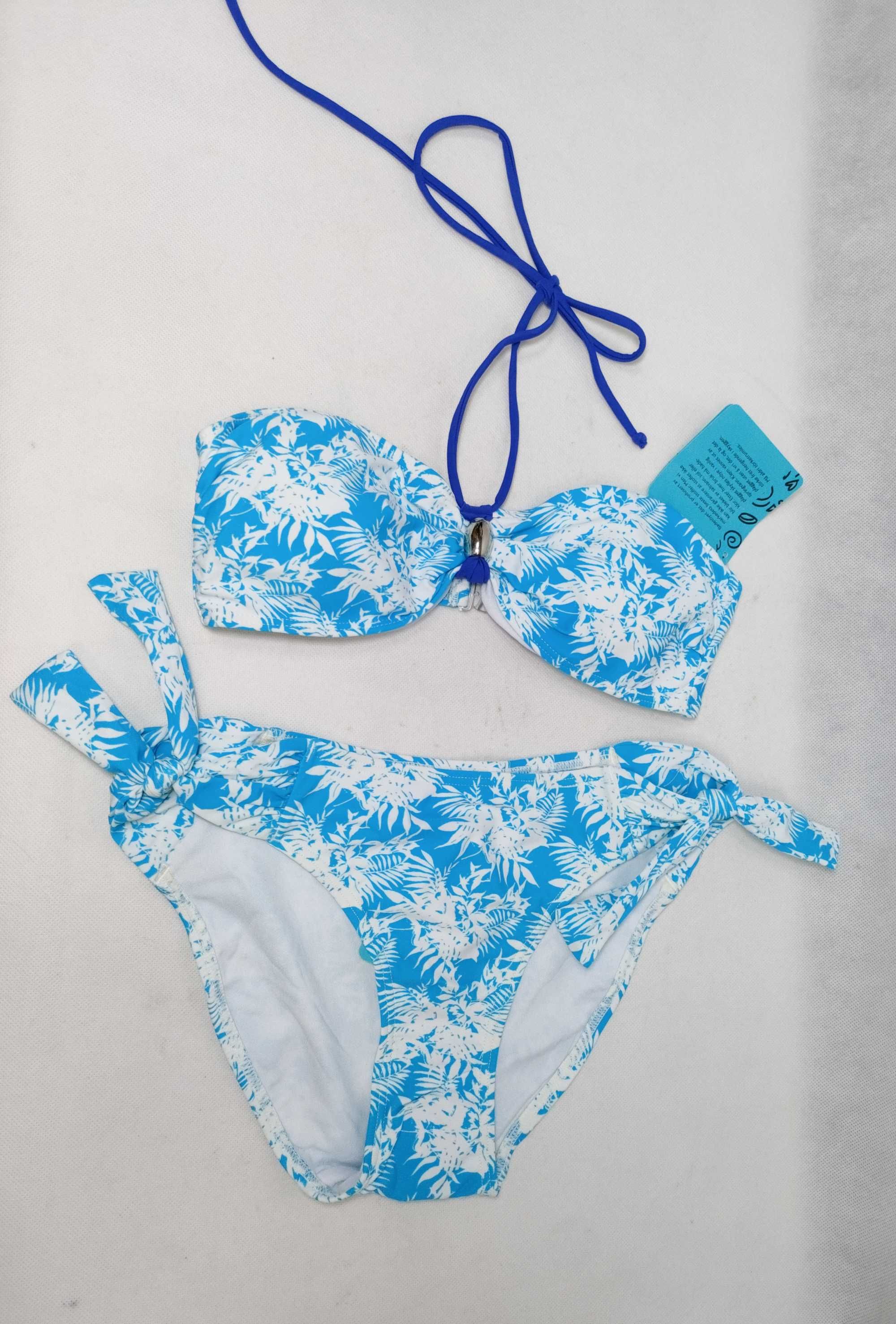 Strój kąpielowy dwuczęściowe bikini niebieskie 34/36 ST0139