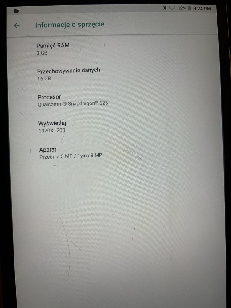 Lenovo tab4 8 plusbardzo dobrym stanie