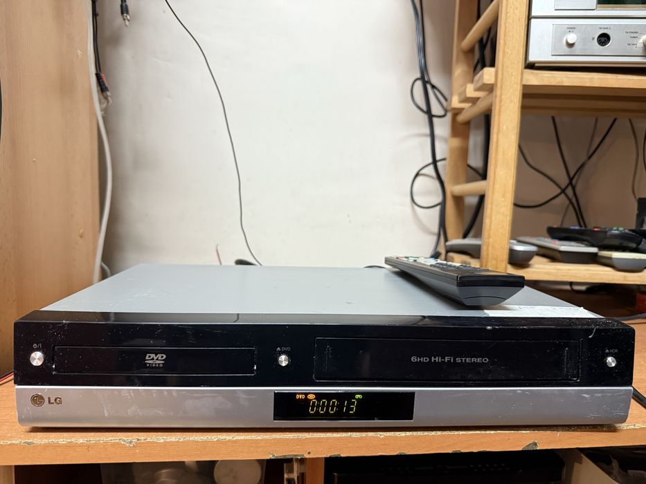 Magnetowid VHS LG V190 Pilot HIFI STEREO ,Combo VHS/DVD