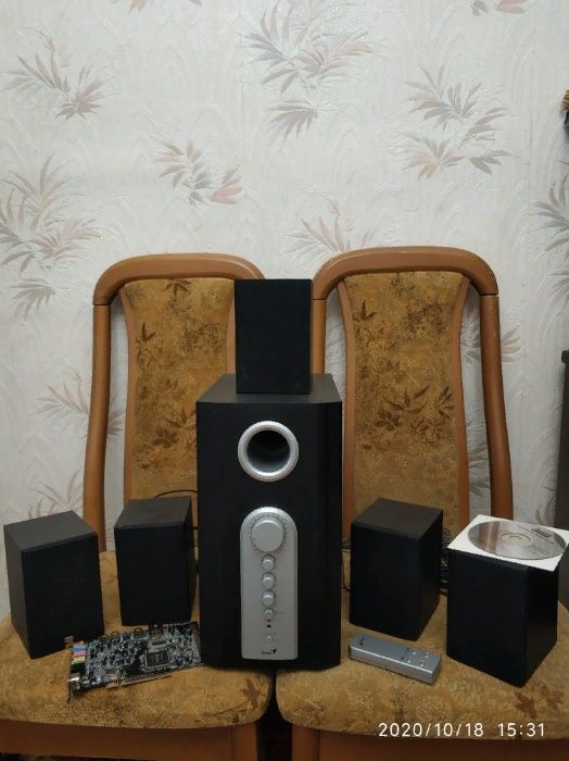Аудиосистема Genius 5.1 "Multimedia Hi-Fi Speaker System" SW-N5.1