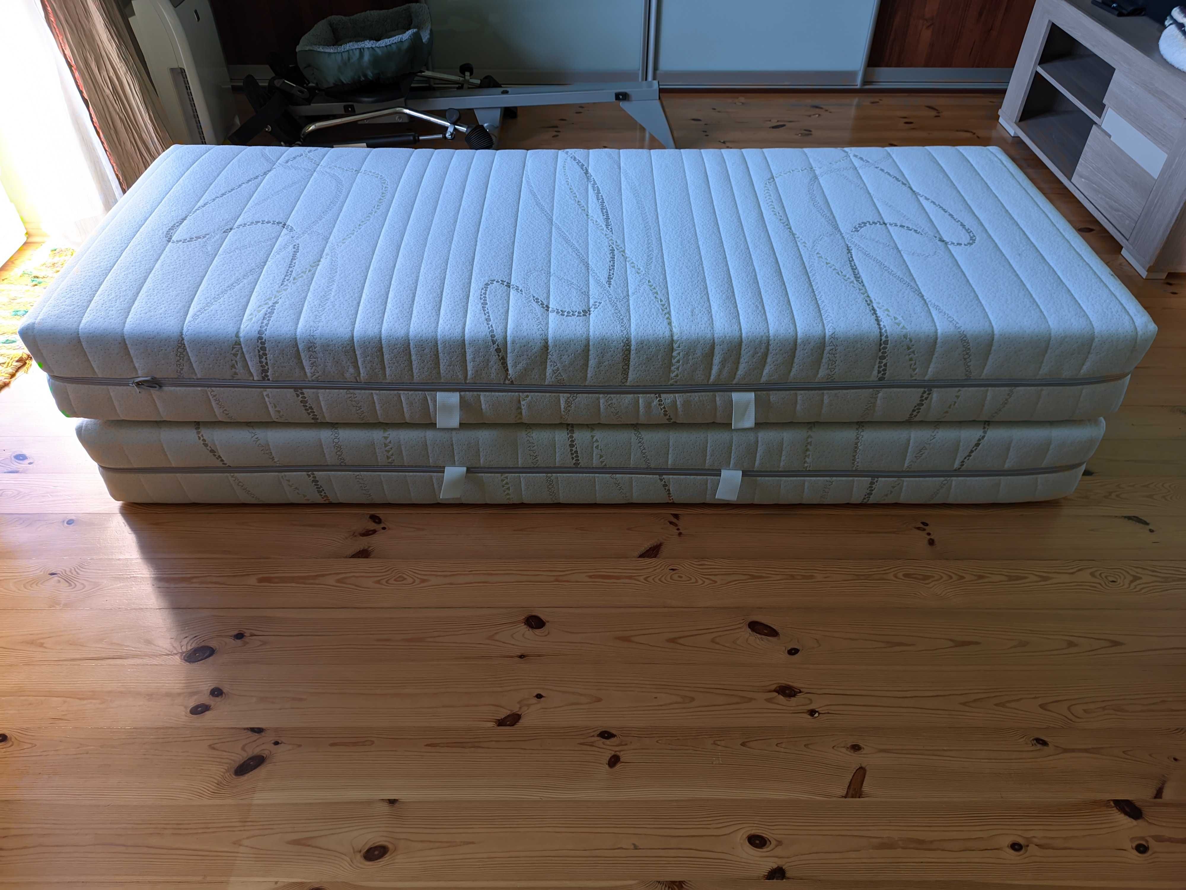 Materac FEY Kokos zdrowie+ z pokrowcem Aloe Vera 80x200, dwie sztuki