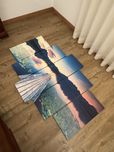 Quadro Decorativo – Paisagem Lago ao Pôr-do-Sol