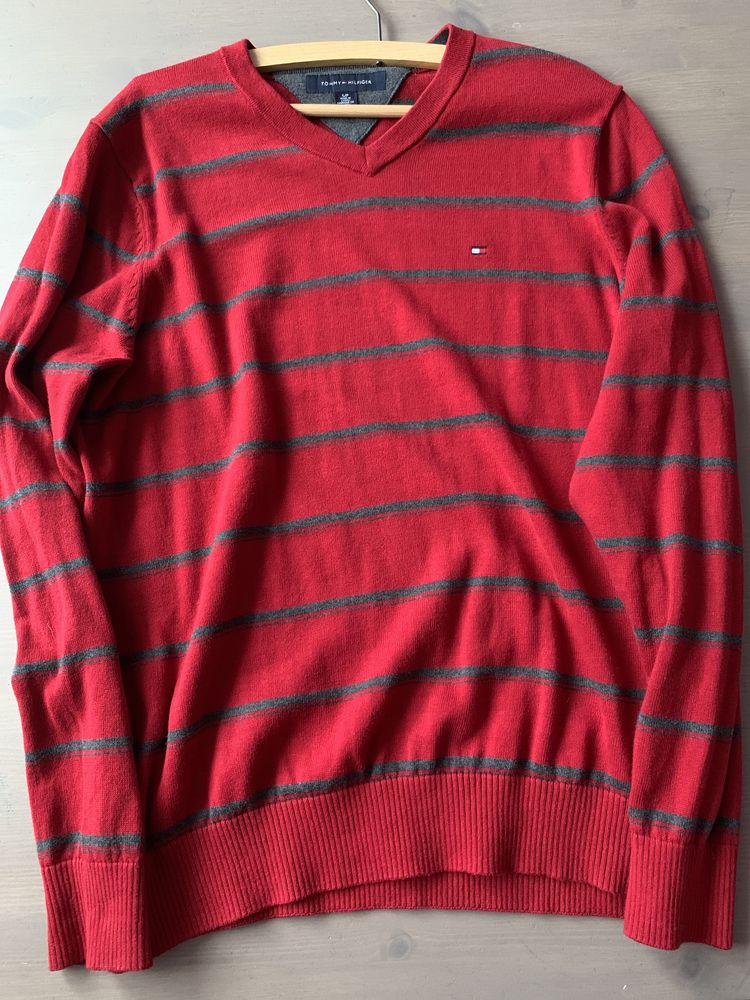 Sweter męski czerwony Tommy Hilfiger S 66/53