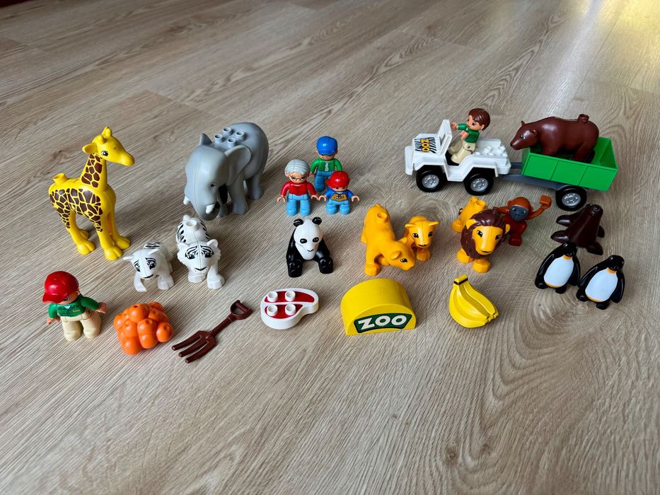 Lego Duplo Zoo - duży zestaw + pudełko!