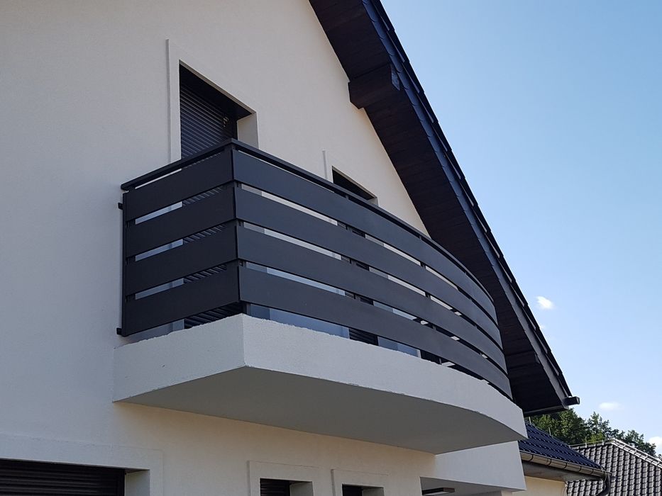 Balustrada sttalowa, aluminiowa