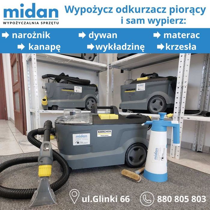 Wynajem Odkurzaczy Piorących Karcher Wypożyczalnia Sprzętu Midan