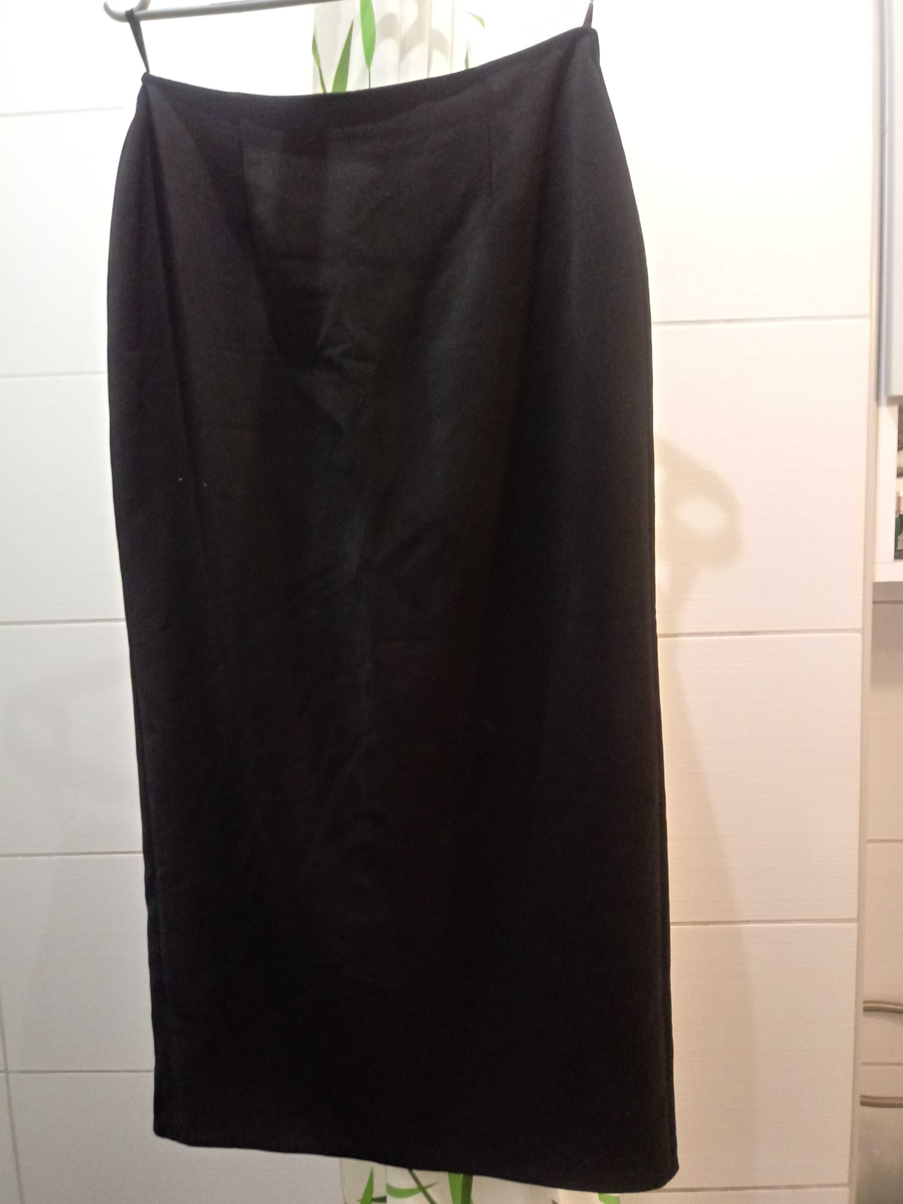 długa maxi czarna spódnica S na zamek