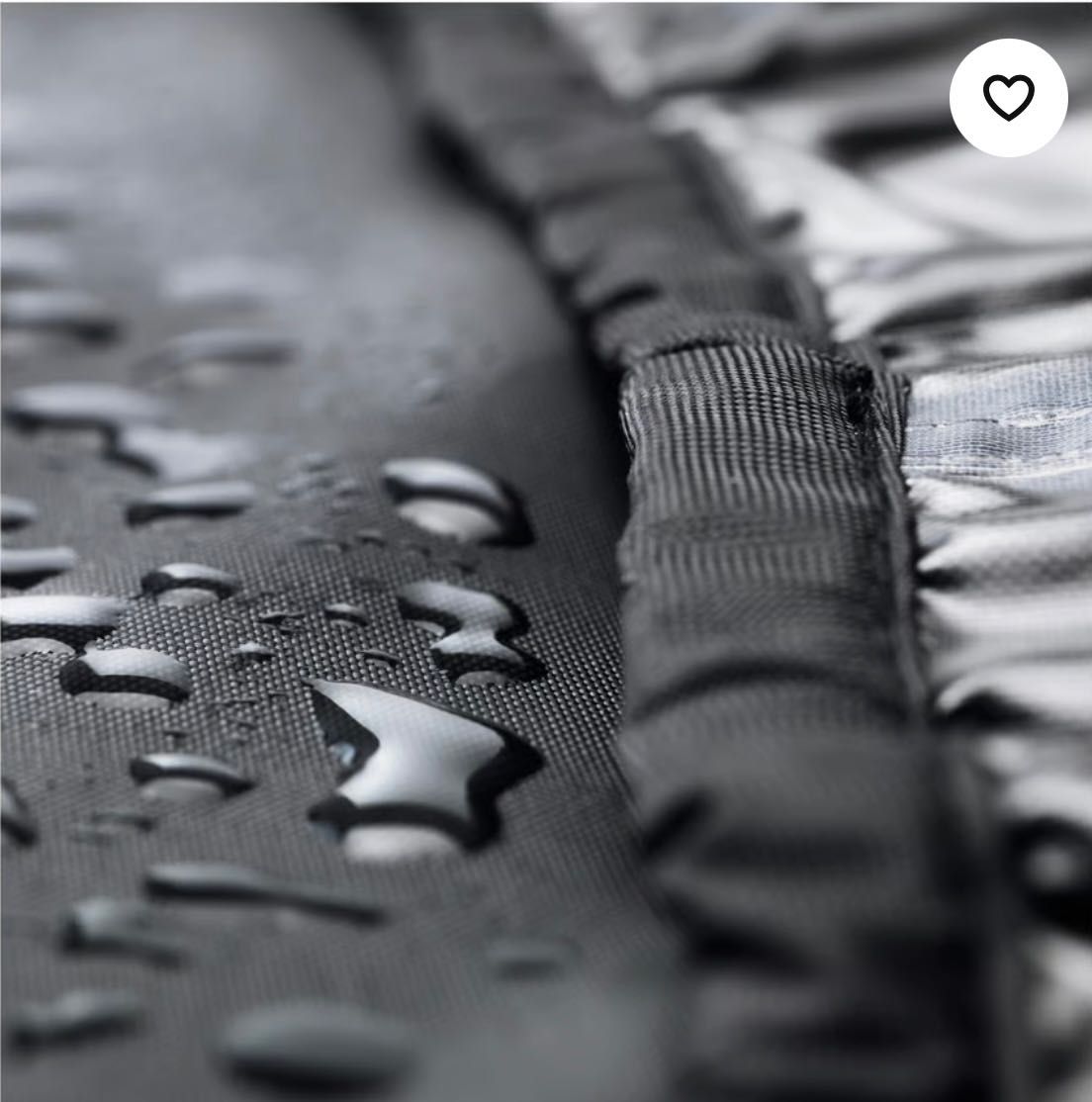 Capa preta de polyester Ikea para cobrir móveis