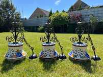 Lampy ceramiczne, stalowe, wiszące