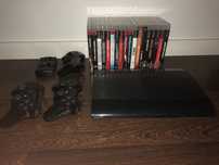 Consola ps3 super slim com 19 jogos