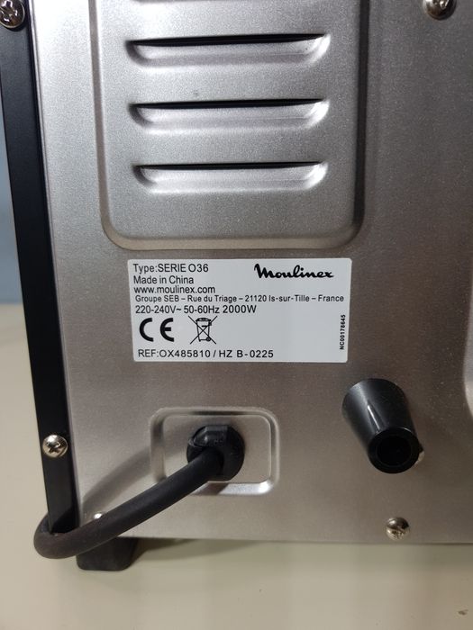 Nowy Piekarnik Moulinex  39 l czarny