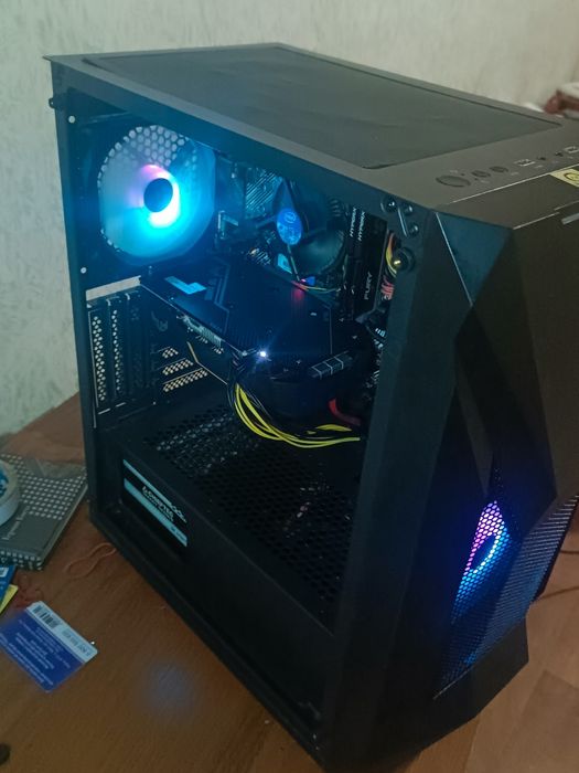 Игровой Пк i3 10100f Asus Tuf 1650 4gb ssd m2 128gb hdd1t oзу16gb 700w