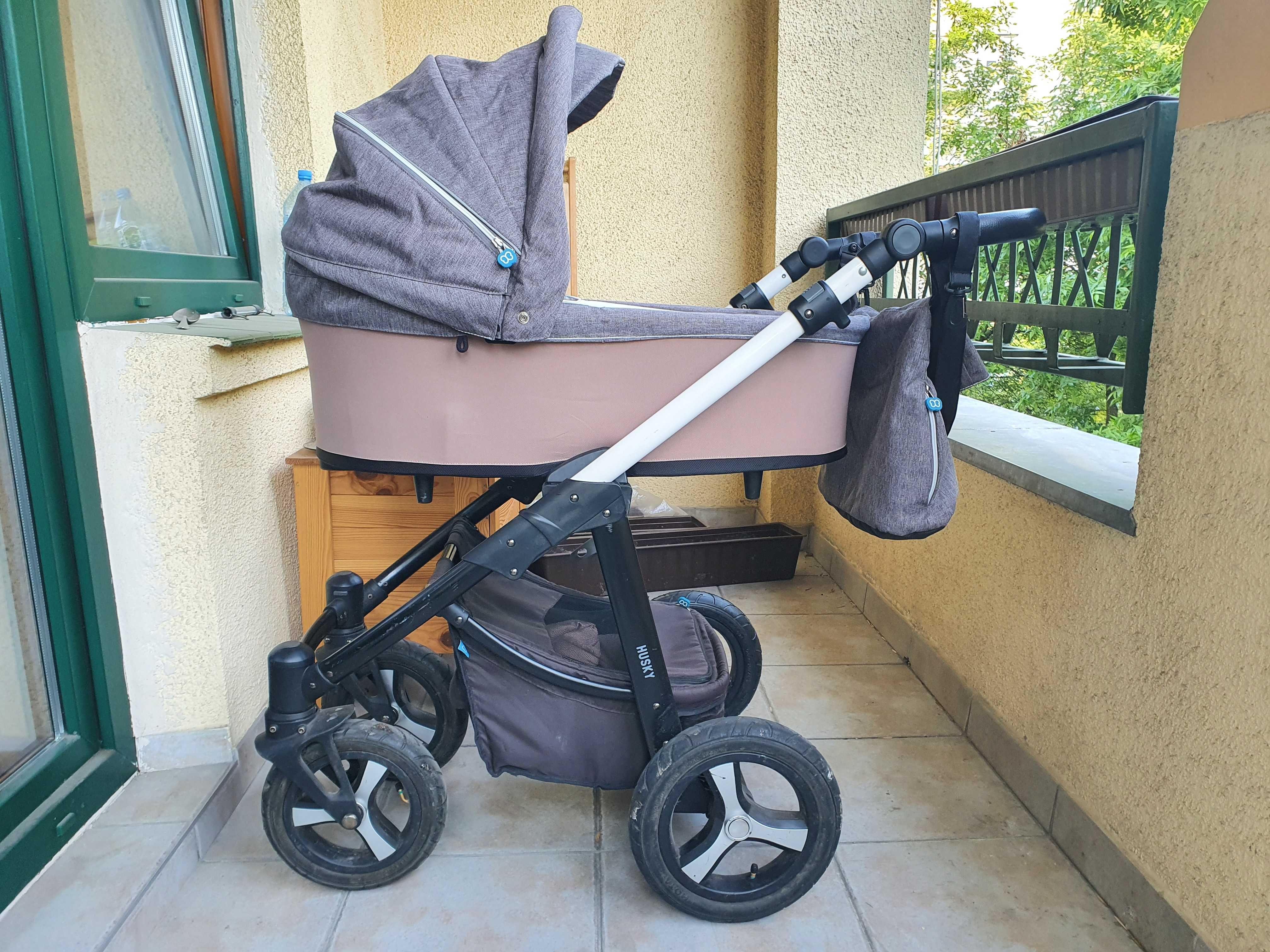 Wózek dziecięcy Baby Design Husky spacerówka + gondola 2w1