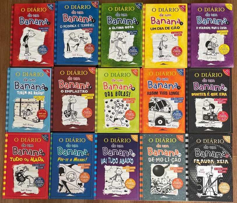 Livros Diário de um Banana -Volumes 1 a 14