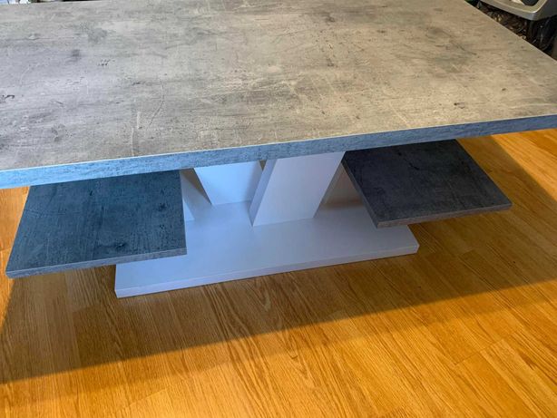 Ława blat stół prostokątny Mazzoni VIVA 110 x 60 x 45cm beton