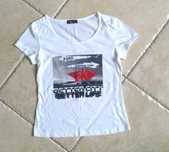 NOWY T-shirt koszulka bluzka nadruk Shanghai, bez metki, r. L